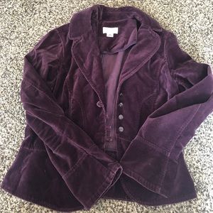 Loft petite velvet blazer